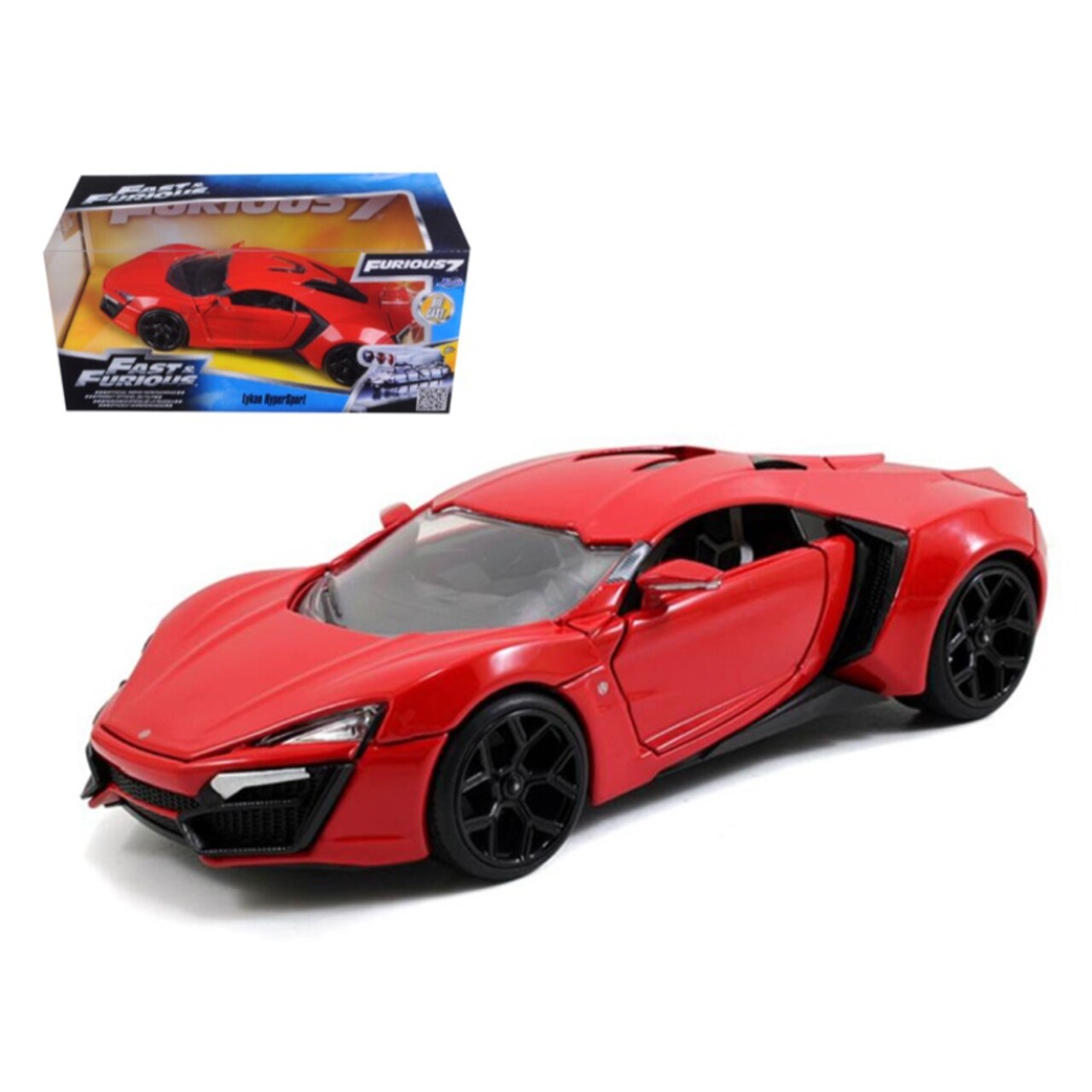Lykan Hypersport Red "Fast & Furious 7" (2015) Movie 1/24 Diecast Model Car by Jada